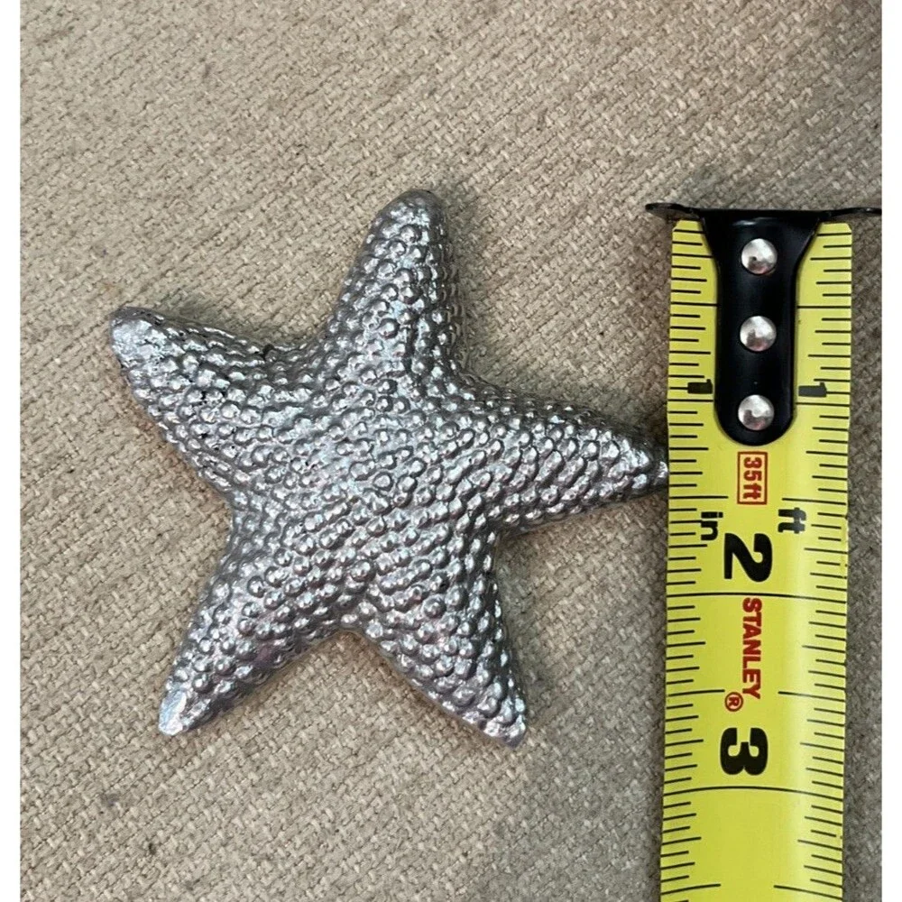 Mariposa Starfish Napkin Weight Silver Recycled Aluminum
